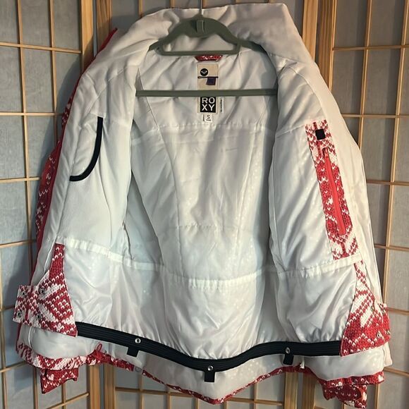 ROXY Snowflake Print Winter Jacket - Picture 4 of 10